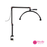 Desk Clip Half Moon Light With Phone Holder