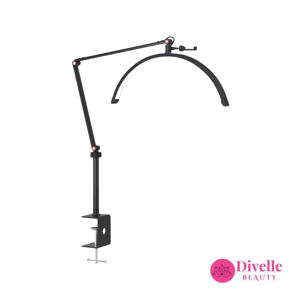 Desk Clip Half Moon Light With Phone Holder