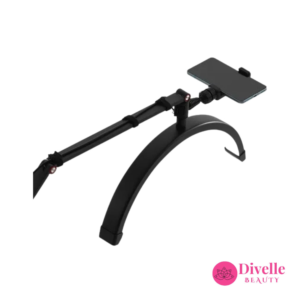 Desk Clip Half Moon Light With Phone Holder