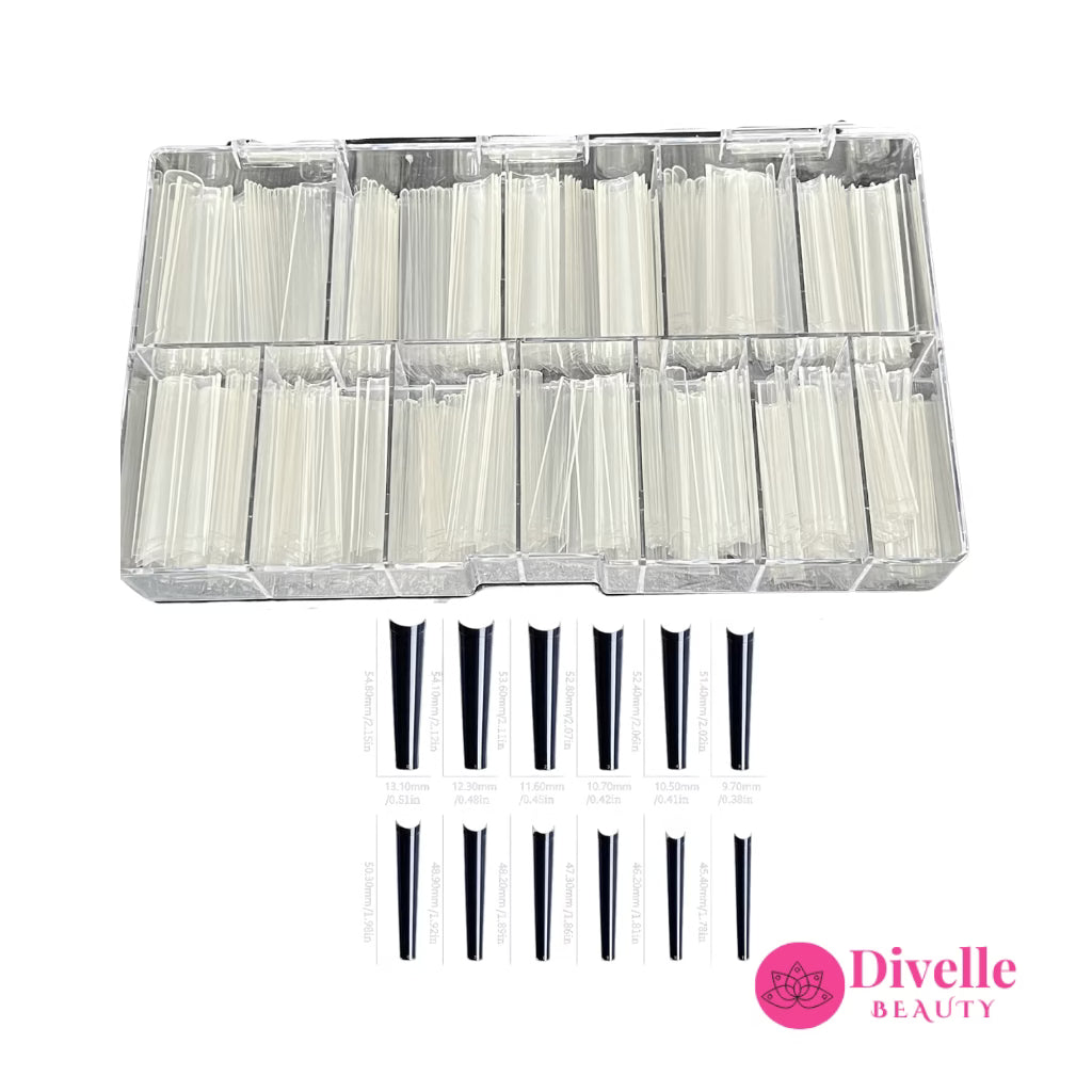 Long Square Shaped Box Nail Tips