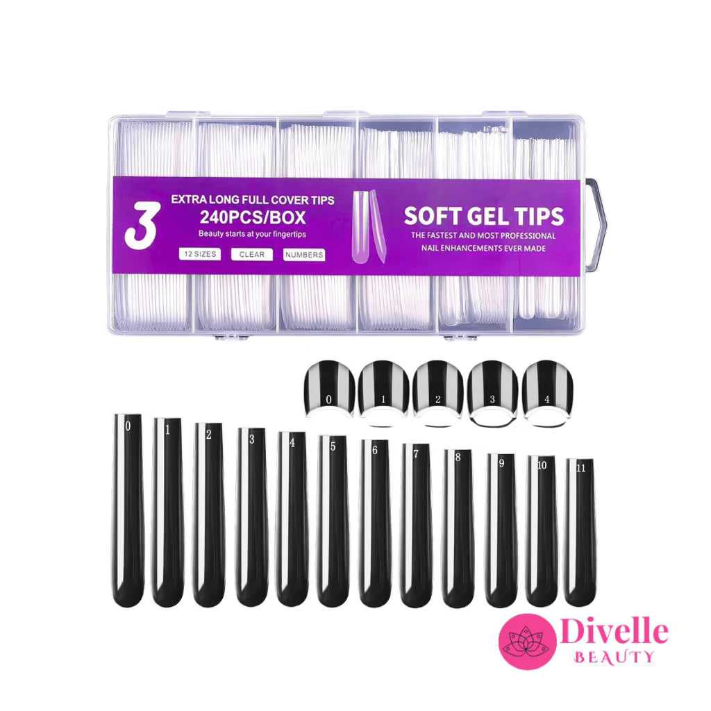 Extra Long (No 3) Full Cover Tips