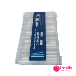 Clear Silicone Long Tips – 240pcs