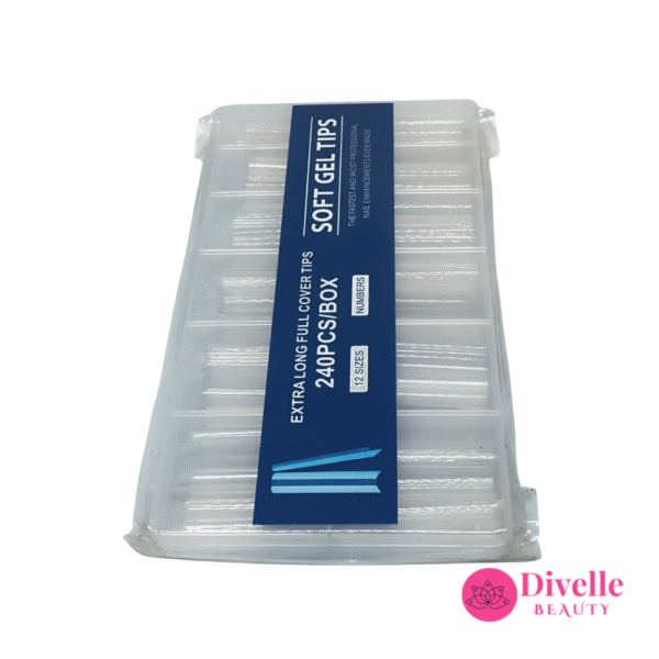 Clear Silicone Long Tips – 240pcs