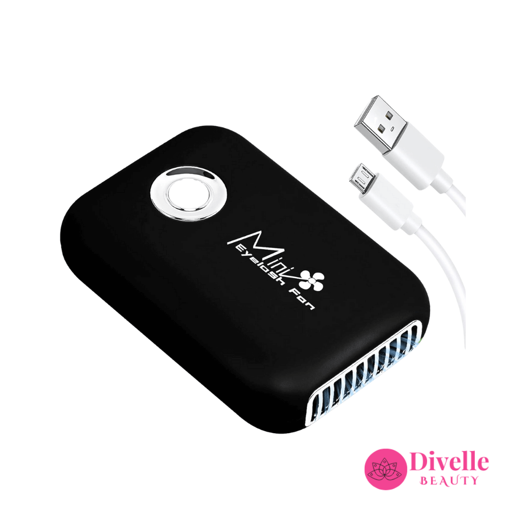 Rechargeable Mini Eyelash Fan - Black